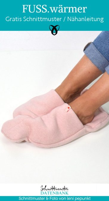 Fuss warmer witzig winter naehen kostenlos schnittmuster gratis pdf download naehidee