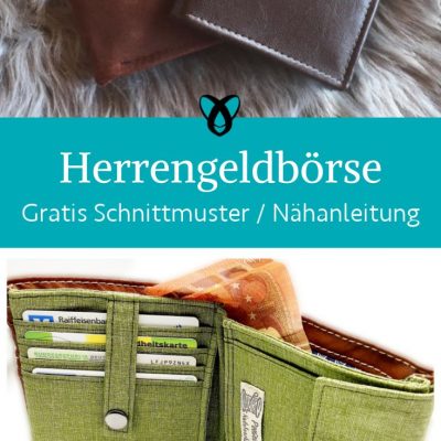 Herrengeldboerse portemonnaie maenner geschenkidee naehen kostenlos schnittmuster gratis pdf download naehidee