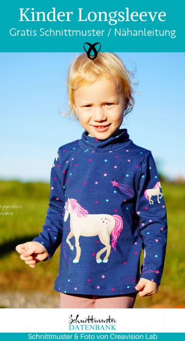 Kinder longsleeve pullover kragen naehen kostenlos schnittmuster gratis pdf download naehidee