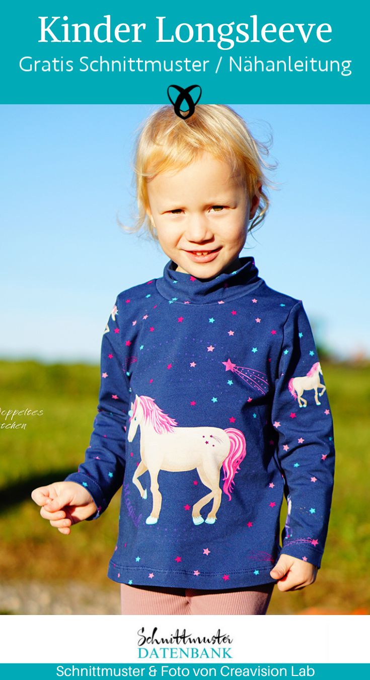 Kinder longsleeve pullover kragen naehen kostenlos schnittmuster gratis pdf download naehidee