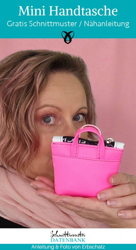 Mini Handtasche witzig miniatur naehen kostenlos gratis Freebook naehidee naehanleitung