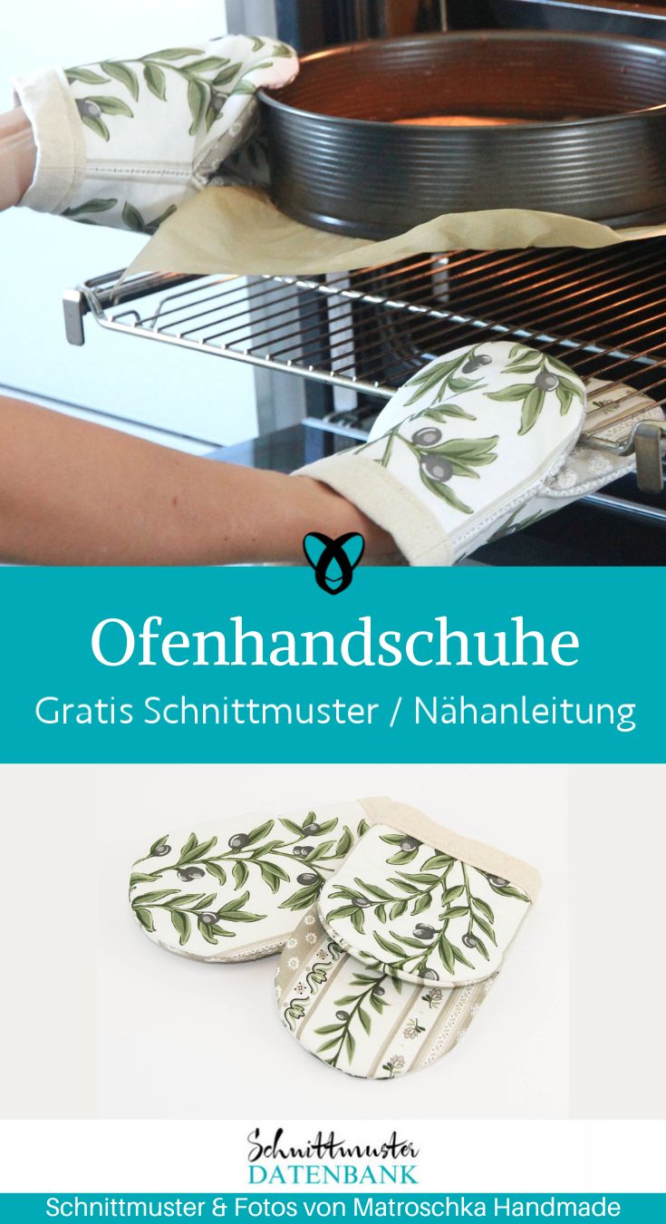 Ofenhandschuhe naehen kostenlos schnittmuster gratis pdf download naehidee