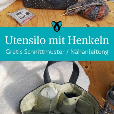 Utensilo mit henkeln naehen kostenlos gratis Freebook naehidee naehanleitung