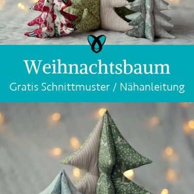 Weihnachtsbaum stoff hinstellen deko naehen kostenlos schnittmuster gratis pdf download naehidee