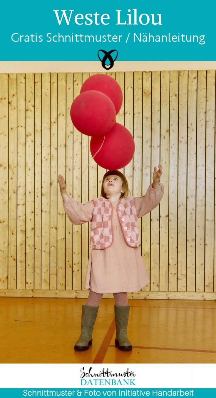 Weste kinder einfach naehen kostenlos schnittmuster gratis pdf download naehidee