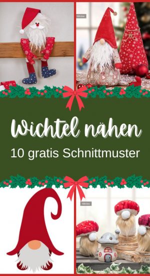 Wichtel naehen schnittmuster kostenlos gratis zum runterladen freebie weihnachtswichtel advent naehidee witzig