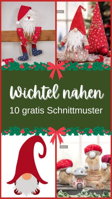 Wichtel naehen schnittmuster kostenlos gratis zum runterladen freebie weihnachtswichtel advent naehidee witzig