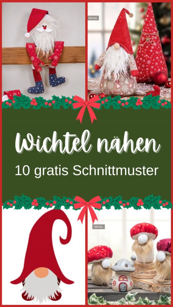 Wichtel naehen schnittmuster kostenlos gratis zum runterladen freebie weihnachtswichtel advent naehidee witzig