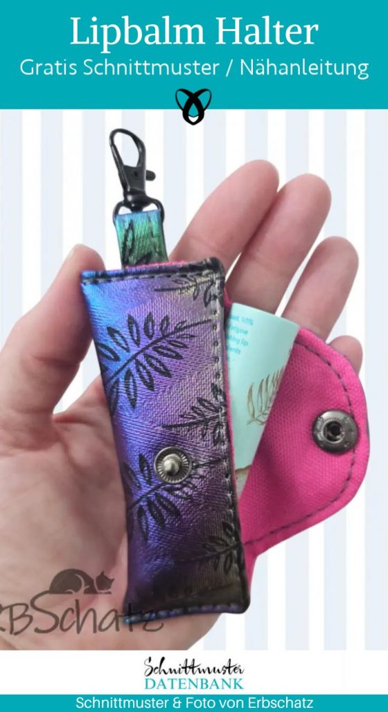 lipbalm halter labello taeschchen naehen kostenlos schnittmuster gratis pdf download naehidee