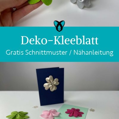 Deko Kleeblatt gluecksbringer silvester naehen kostenlos schnittmuster gratis pdf download naehidee