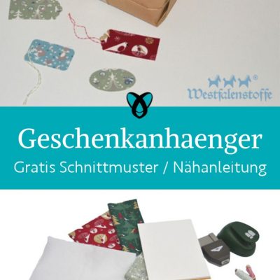 Geschenkanhaenger last minute naehen kostenlos gratis Freebook naehidee naehanleitung