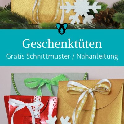 Geschenktueten verpacken nachhaltig naehen kostenlos gratis Freebook naehidee naehanleitung