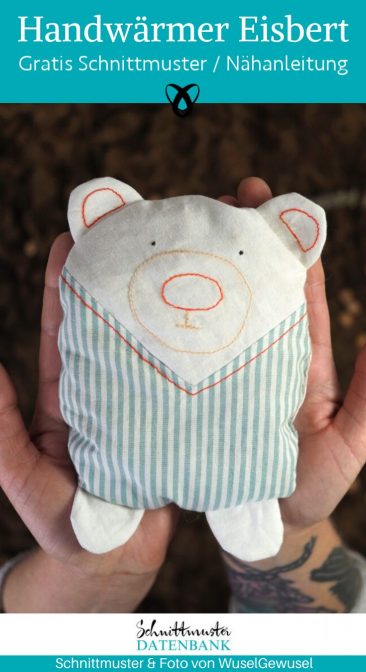Handwaermer Baer naehen kostenlos schnittmuster gratis pdf download naehidee