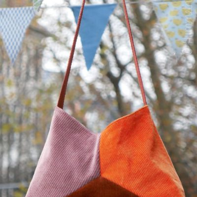 Hexagontasche Handtasche naehen kostenlos schnittmuster gratis pdf download naehidee