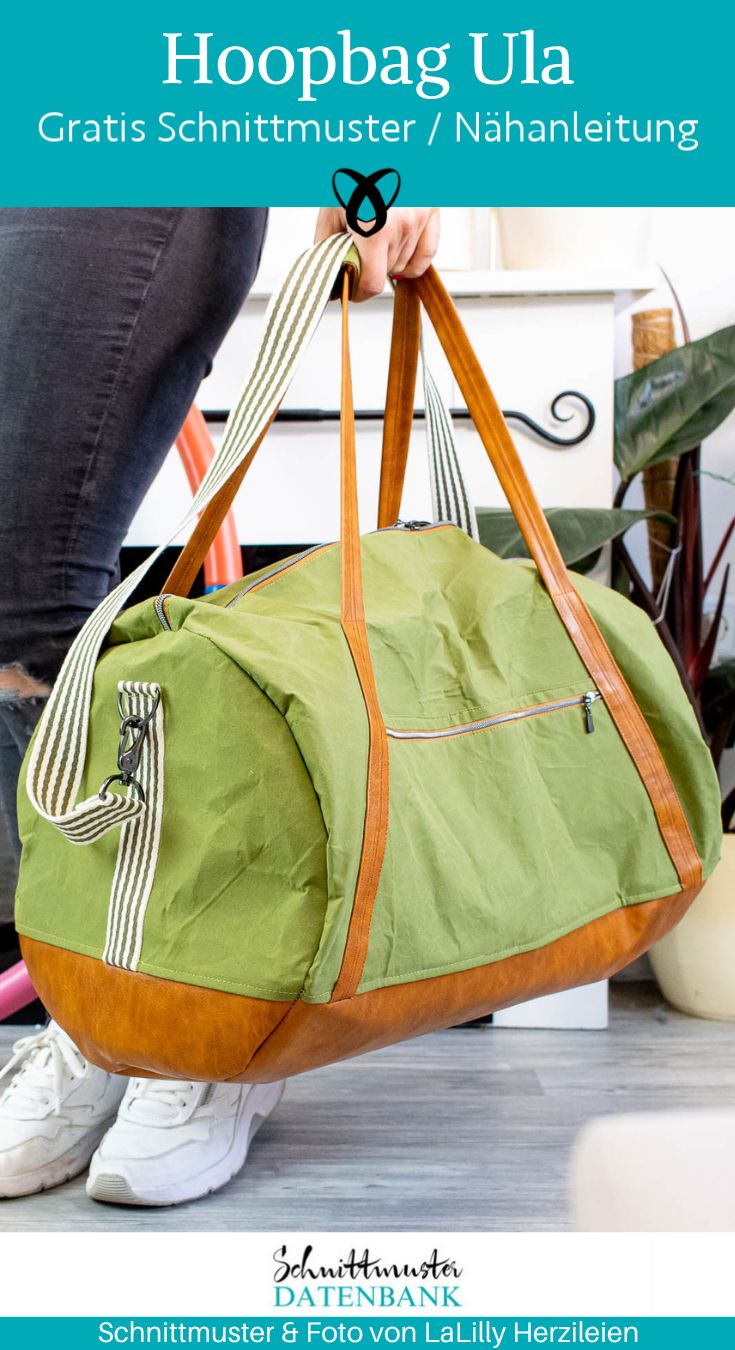 Hoopbag reisetasche weekender geschenkidee mann naehen kostenlos schnittmuster gratis pdf download naehidee