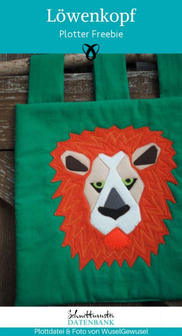 Loewenkopf wandbild plottdatei plotter freebie kostenlos gratis download