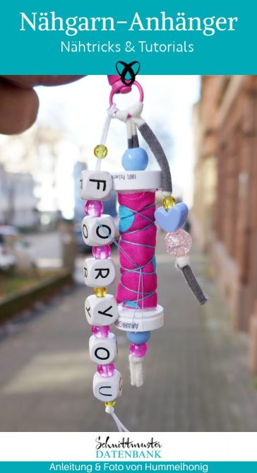 Naehgarnrollen Anhaenger diy schluesselanhaenger witzig naehen kostenlos gratis Freebook