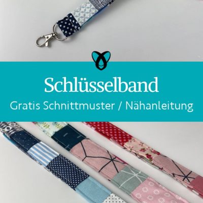 Schluesselband patchwork stoffreste naehen kostenlos gratis Freebook naehidee naehanleitung