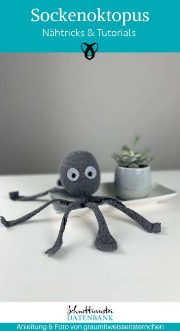 Sockenoktopus upcycling diy nachhaltig basteln mit kindern idee