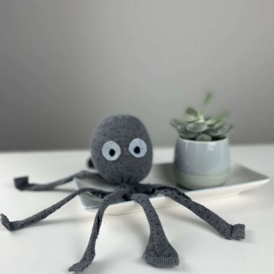 Sockenoktopus upcycling diy nachhaltig basteln mit kindern idee