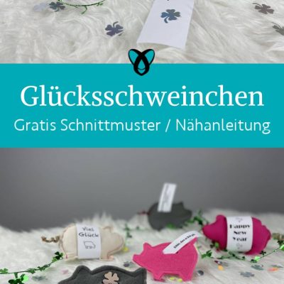 gluecksschweinchen klein silvester witzig naehen kostenlos schnittmuster gratis pdf download naehidee