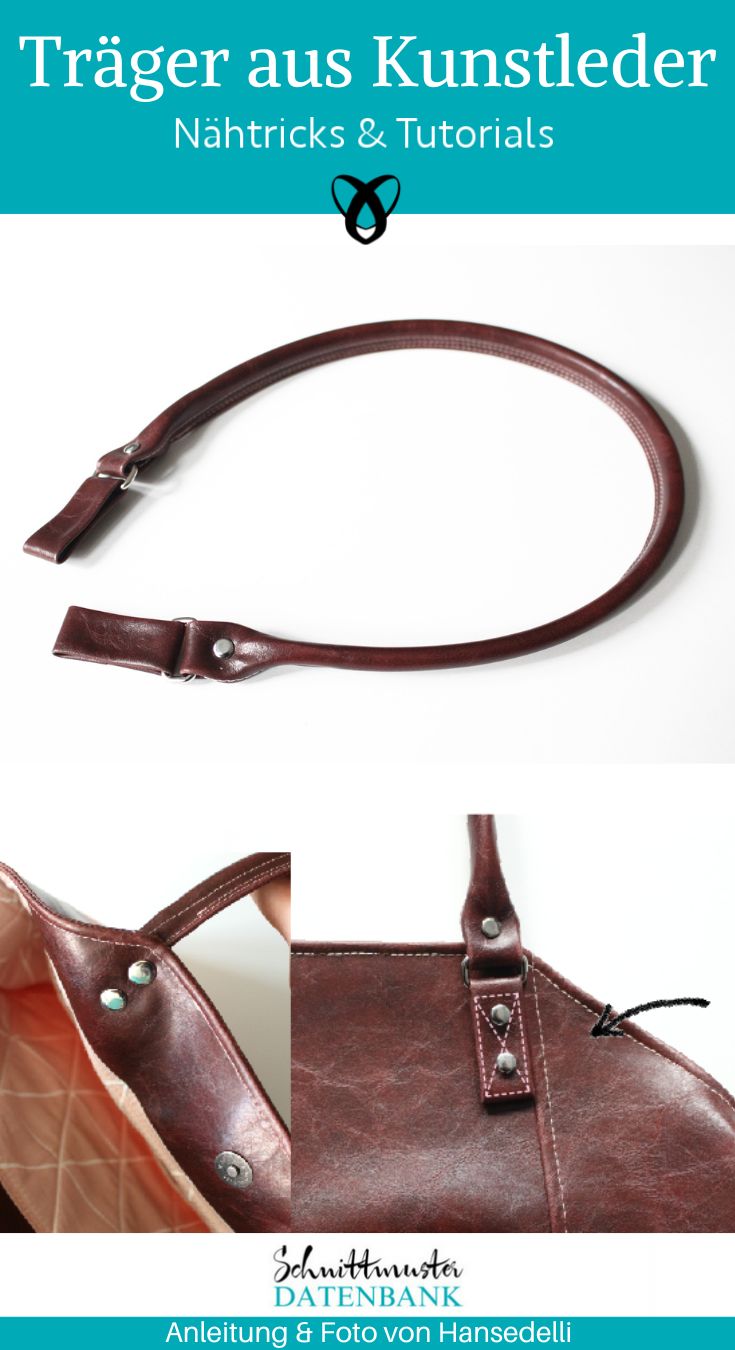 traeger aus kunstleder naehen kostenlos gratis Freebook naehidee naehanleitung