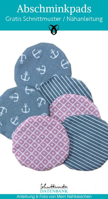 Abschminkpads stoffreste naehen kostenlos gratis Freebook naehidee naehanleitung