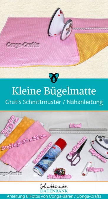 Kleine Buegelmatte naehen kostenlos gratis Freebook naehidee naehanleitung