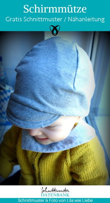 Schirmmuetze baby jersey naehen kostenlos schnittmuster gratis pdf download naehidee