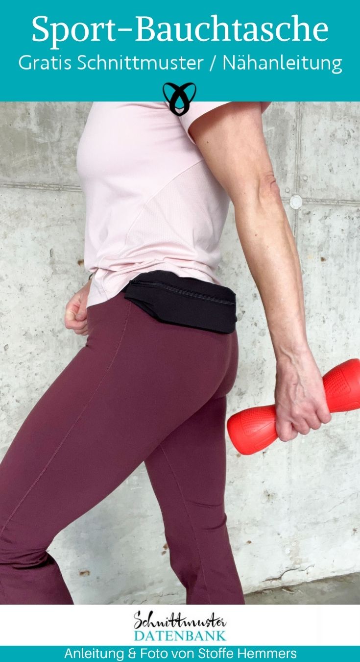 Sport bauchtasche handy naehen kostenlos gratis Freebook naehidee naehanleitung