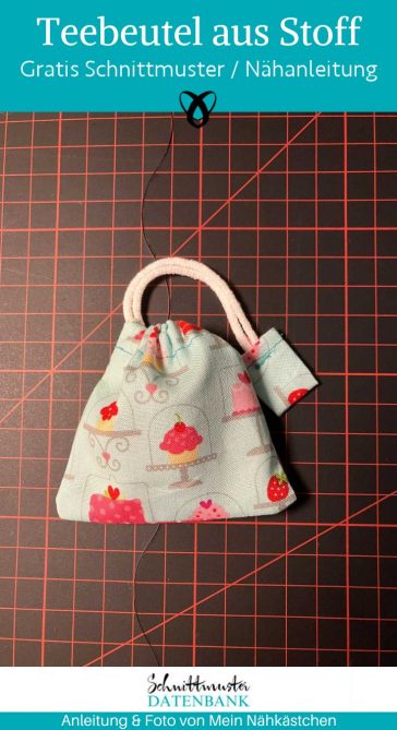 Teebeutel aus stoff naehen kostenlos gratis Freebook naehidee naehanleitung