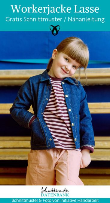 Workerjacke jeansjacke jeanshemd kinder naehen kostenlos schnittmuster gratis pdf download naehidee