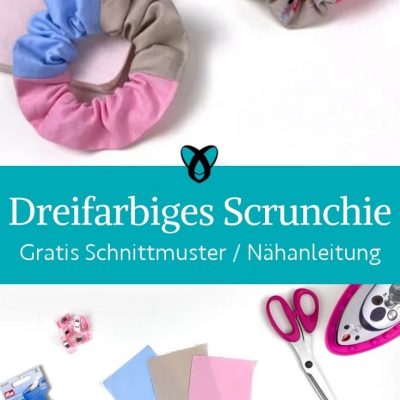 scrunchie stoffreste naehen kostenlos gratis Freebook naehidee naehanleitung