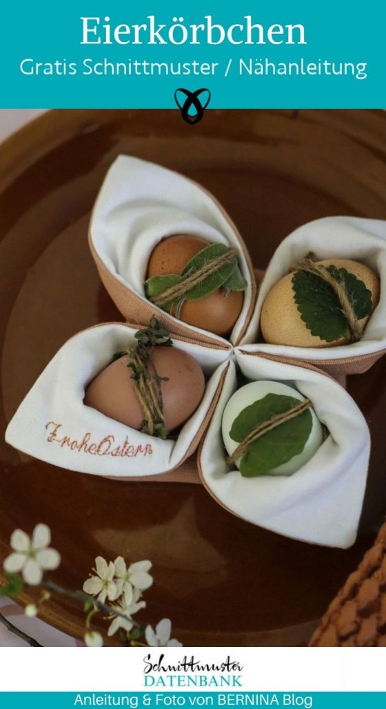 Eierkoerbchen ostern naehen kostenlos gratis Freebook naehidee naehanleitung