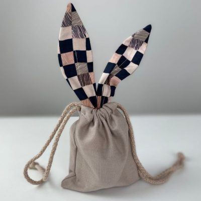 Haeschen stoffbeutel mit ohren kleiner beutel ostern naehen kostenlos schnittmuster gratis pdf download naehidee