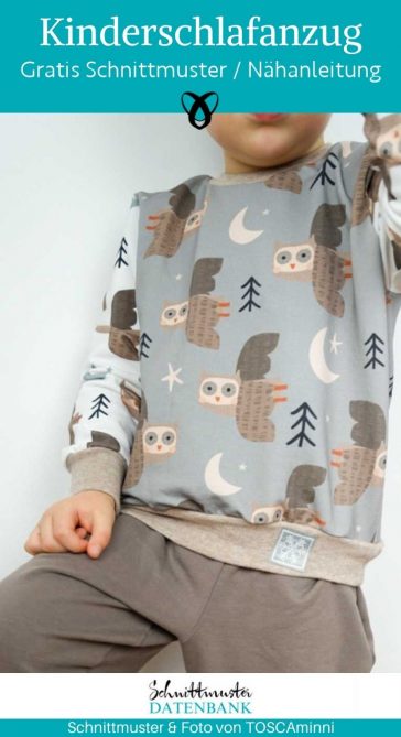 Kinder schlafanzug naehen kostenlos schnittmuster gratis pdf download naehidee
