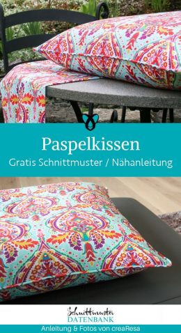 Paspelkissen naehen kostenlos gratis Freebook naehidee naehanleitung