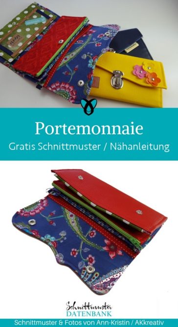 Portemonnaie gross naehen kostenlos schnittmuster gratis pdf download naehidee