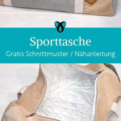 Sporttasche reisetasche weekender grosse tasche naehen kostenlos schnittmuster gratis pdf download naehidee