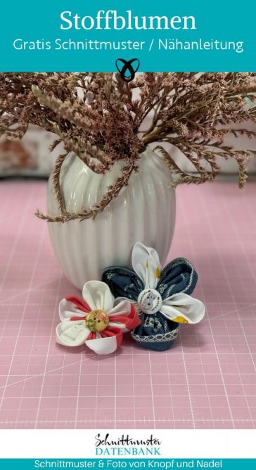 Stoffblumen naehen kostenlos schnittmuster gratis pdf download naehidee