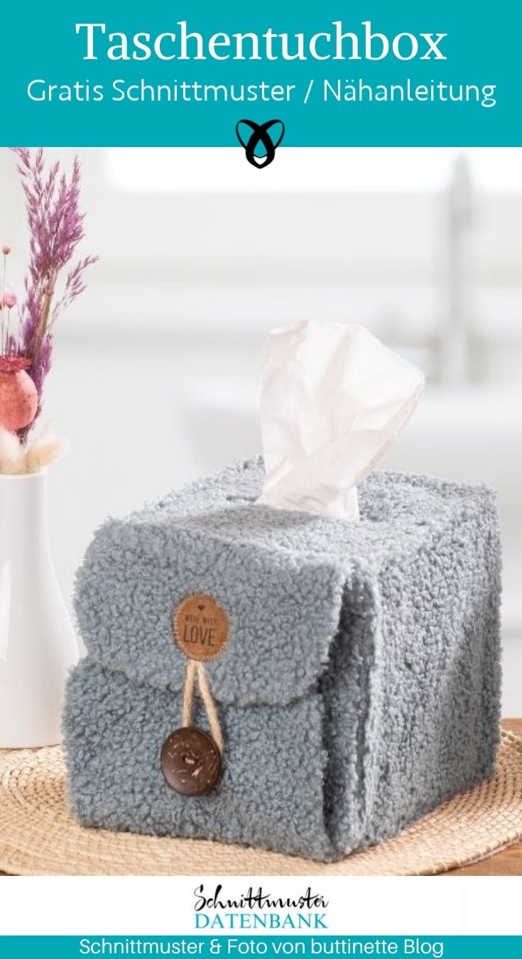 Taschentuchbox huelle naehen kostenlos schnittmuster gratis pdf download naehidee