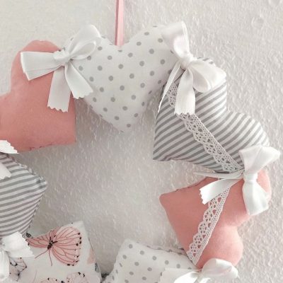 Tuerkranz herzen fruehling naehen kostenlos schnittmuster gratis pdf download naehidee