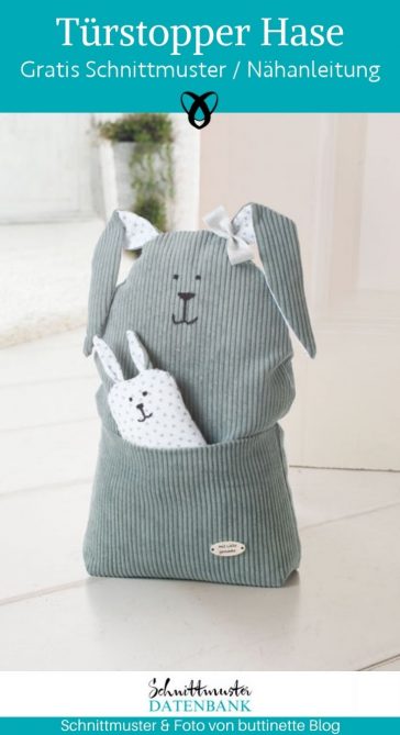 Tuerstopper Hase naehen kostenlos schnittmuster gratis pdf download naehidee