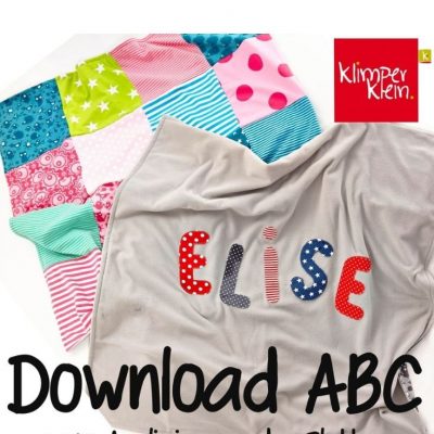 ABC Buchstabe naehen kostenlos schnittmuster gratis pdf download naehidee