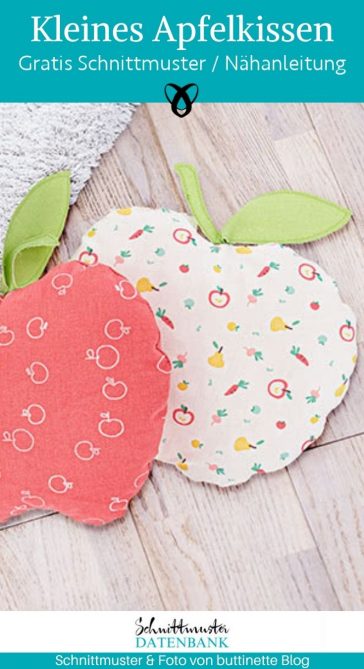 Apfelkissen naehen kostenlos schnittmuster gratis pdf download naehidee