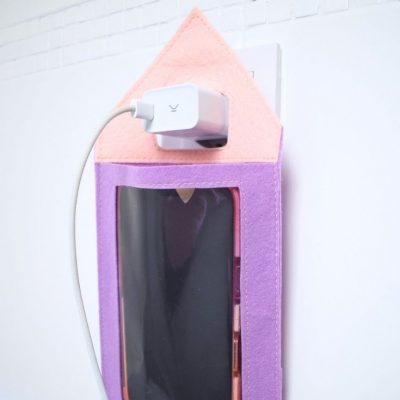 Handy lade haus handytankstelle naehen kostenlos gratis Freebook naehidee naehanleitung