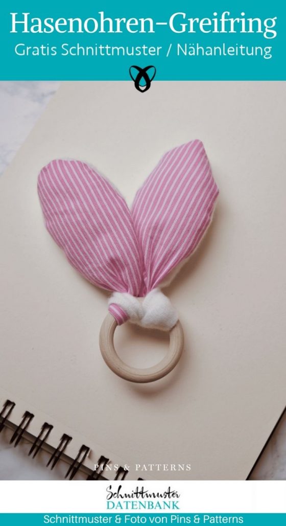 Hasenohren greifring baby geschenk naehen kostenlos schnittmuster gratis pdf download naehidee