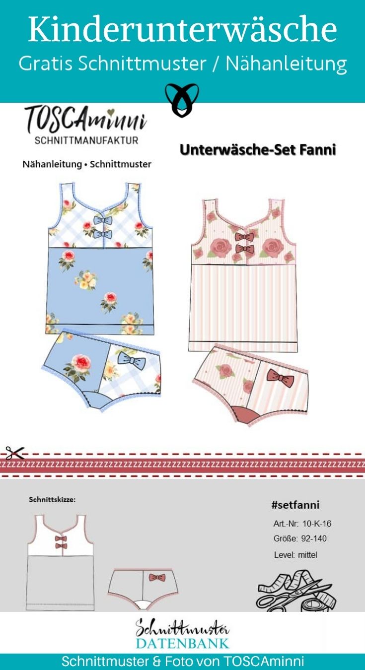 Kinder unterwaesche unterhemd unterhose naehen kostenlos schnittmuster gratis pdf download naehidee