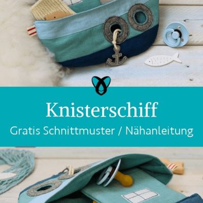 Knisterschiff knistertuch baby geschenkidee naehen kostenlos schnittmuster gratis pdf download naehidee