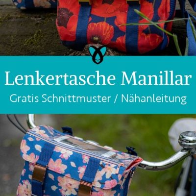 Lenkertasche Fahrradtasche erwachsene naehen kostenlos schnittmuster gratis pdf download naehidee